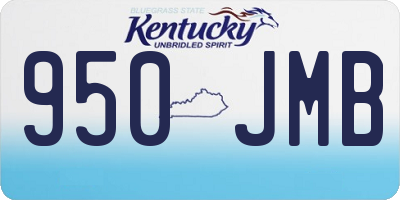 KY license plate 950JMB