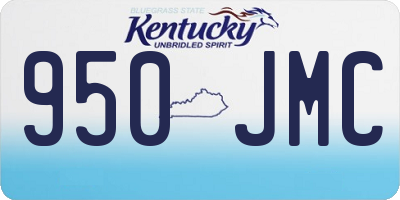 KY license plate 950JMC
