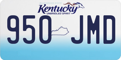 KY license plate 950JMD