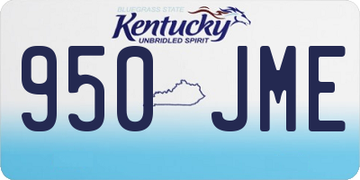KY license plate 950JME