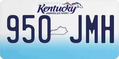 KY license plate 950JMH
