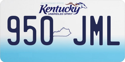 KY license plate 950JML