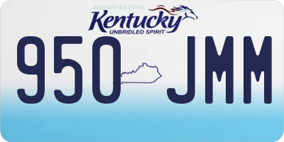 KY license plate 950JMM