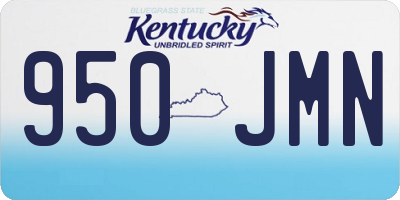 KY license plate 950JMN