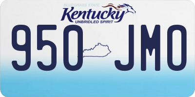 KY license plate 950JMO
