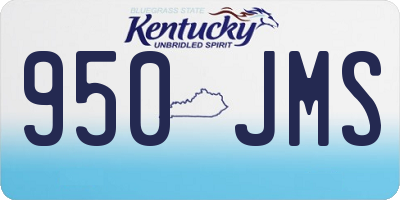 KY license plate 950JMS