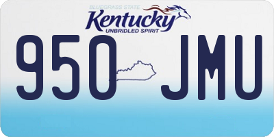 KY license plate 950JMU