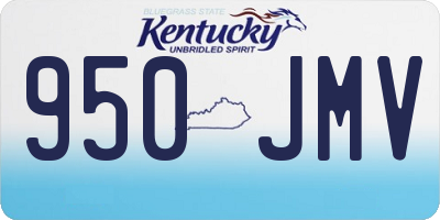 KY license plate 950JMV