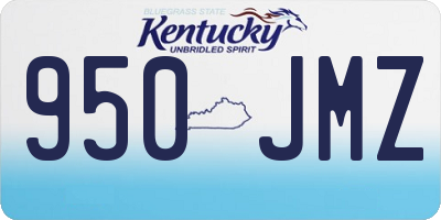 KY license plate 950JMZ