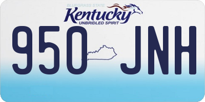 KY license plate 950JNH