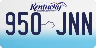 KY license plate 950JNN
