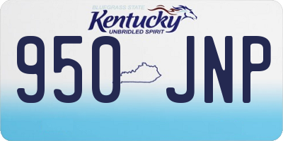 KY license plate 950JNP