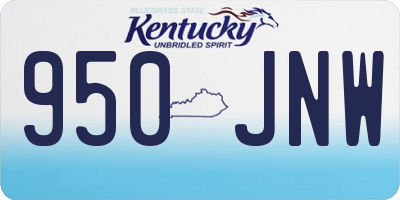 KY license plate 950JNW