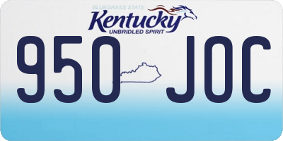 KY license plate 950JOC