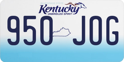 KY license plate 950JOG