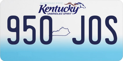 KY license plate 950JOS