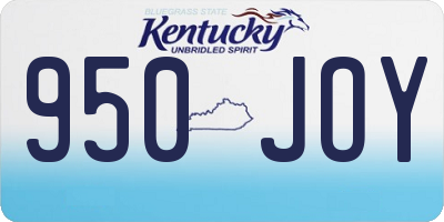 KY license plate 950JOY