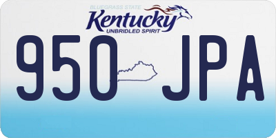 KY license plate 950JPA