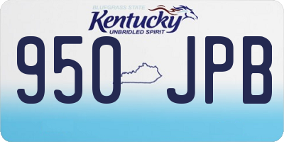 KY license plate 950JPB