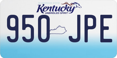 KY license plate 950JPE