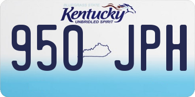 KY license plate 950JPH