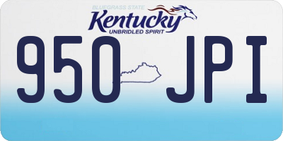 KY license plate 950JPI