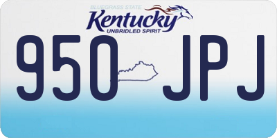 KY license plate 950JPJ