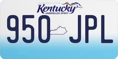 KY license plate 950JPL