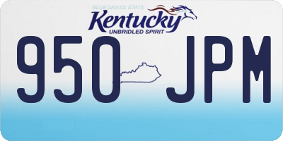 KY license plate 950JPM