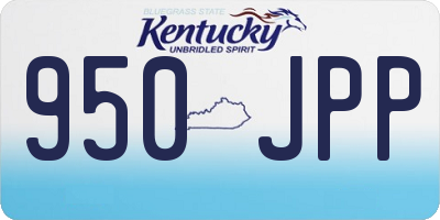 KY license plate 950JPP