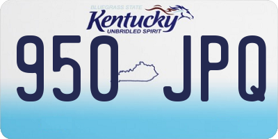 KY license plate 950JPQ