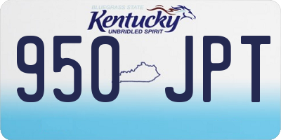 KY license plate 950JPT