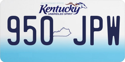 KY license plate 950JPW