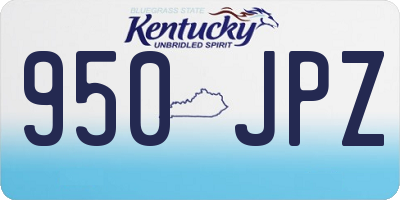 KY license plate 950JPZ