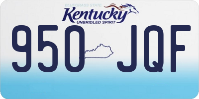 KY license plate 950JQF