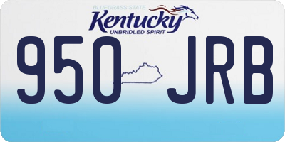 KY license plate 950JRB