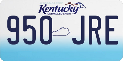 KY license plate 950JRE
