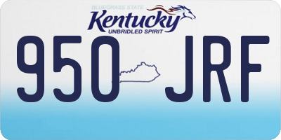 KY license plate 950JRF
