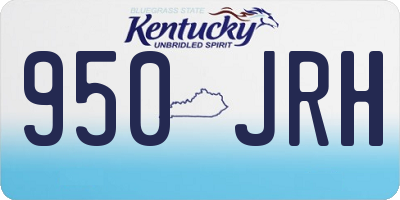 KY license plate 950JRH