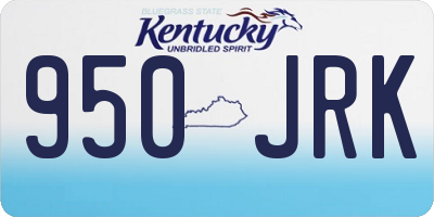 KY license plate 950JRK