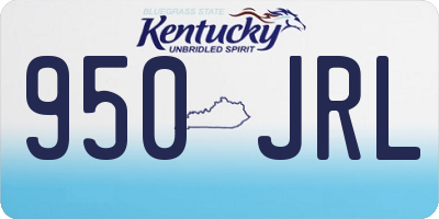 KY license plate 950JRL