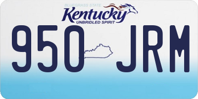 KY license plate 950JRM