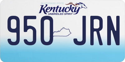KY license plate 950JRN