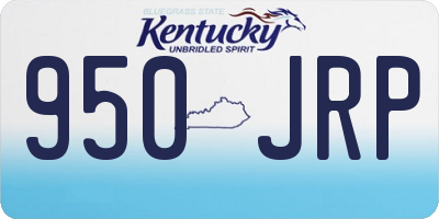 KY license plate 950JRP