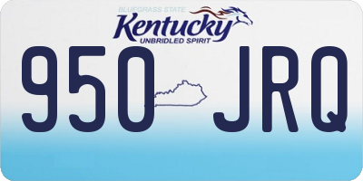 KY license plate 950JRQ
