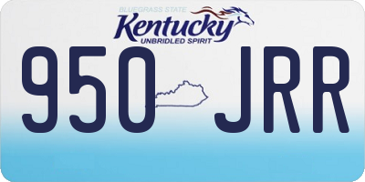 KY license plate 950JRR