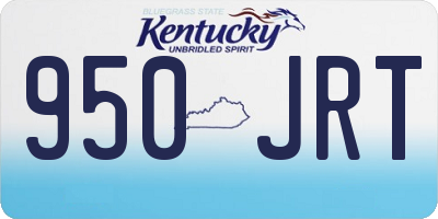 KY license plate 950JRT