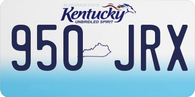 KY license plate 950JRX
