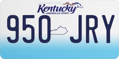 KY license plate 950JRY