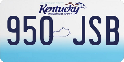 KY license plate 950JSB